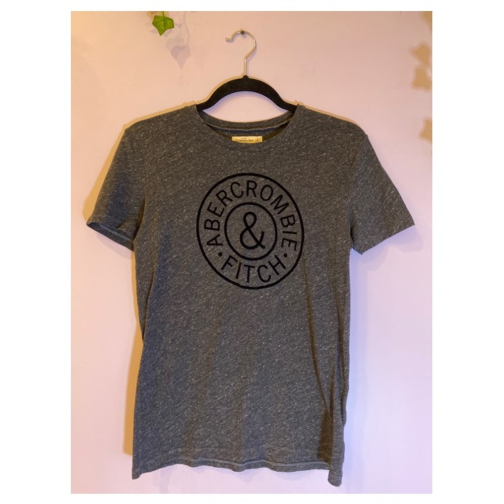 Abercrombie & Fitch grey t-shirt w/ velvet design